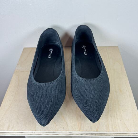 Vivaia Pointed-Toe Ballet Flats (Aria 5°) size 43 Black Washable - Picture 2 of 7